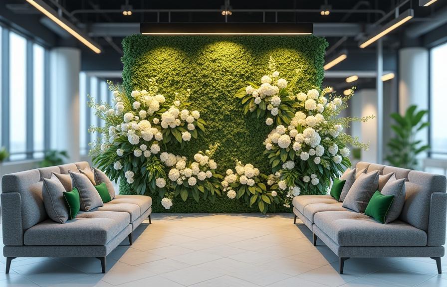 Bedriftsarrangement blomsterdekorasjon